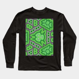 Kaleidoscope of Summer Green Leafs Long Sleeve T-Shirt